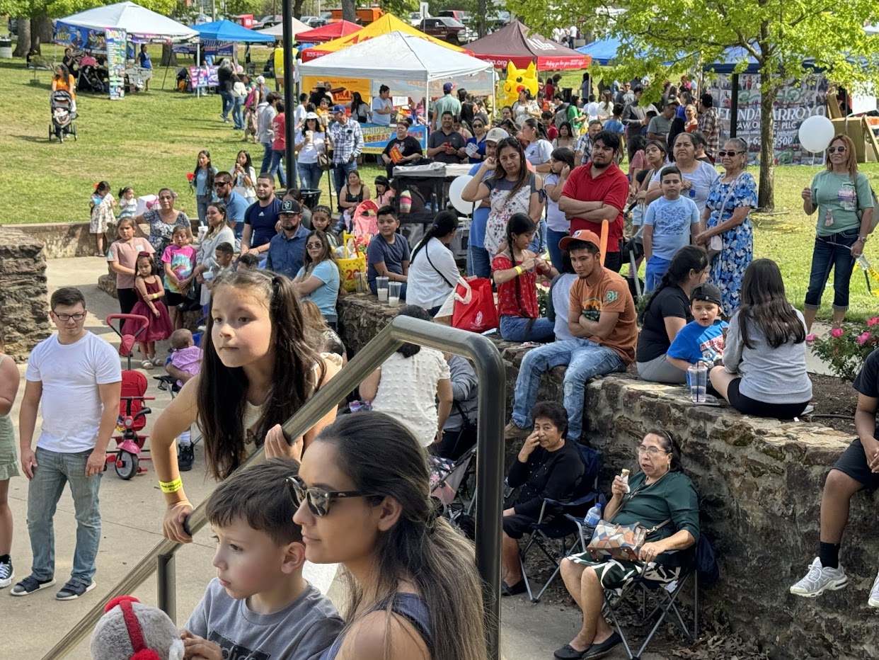A community moment at the festival